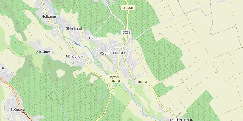 Map: Movilița, Vrancea, Romania